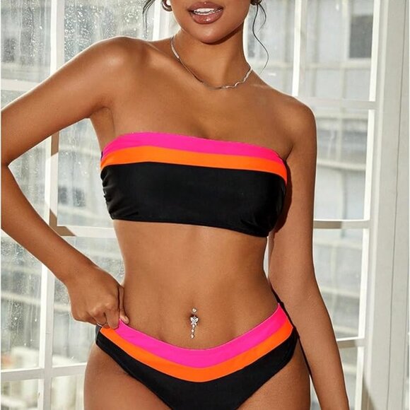 Triangle Bikini Set Two Piece - Picture 1 of 5